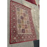 Vintage lounge rug, measures approximately 74 inches long, 53 inches wide