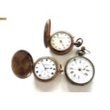 Selection 3 pocket watches, all untested a/f to include full hunter etc