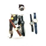 Selection of gents wristwatches to include Piccasio, Zeon digital etc