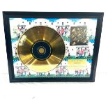 Rolling Stones 24ct coated disc limited edition in recognition of worldwide success with COA, number