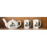 Paul Cardew teapot and 2 mugs
