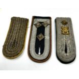 3 german ww2 shoulder boards inc police officers etc