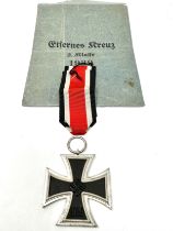 ww2 german iron cross 2nd class & paper packet ring stamp No 3