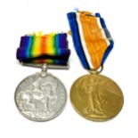 ww1 officers medal pair 2nd Lt N.Johnson R.A.F
