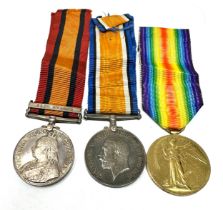 Boer War -ww1 medal group . queens named to 2624 pte t hulmes manch .r ww1 pair to 269861 spr t.