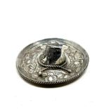 Silver mexican hat measures approx 8.2cm dia
