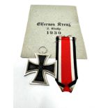 ww2 german iron cross 2nd class & paper packet no ring stamp No