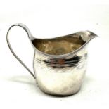 Georgian silver milk jug London silver hallmarks