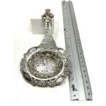 Antique pierced Dutch silver spoon