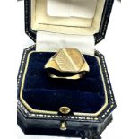 9ct gold vintage signet ring (5.3g)
