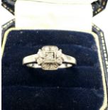 9ct white gold diamond ring 2.3g 0.10ct diamonds