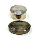 2 silver snuff boxes