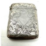 Antique silver vesta case