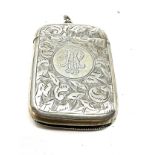 Antique silver vesta case