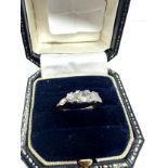 18ct gold and platinum diamond ring (2.1g)