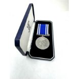 Boxed ER.11 Police long service medal to constable audrey j.simpson