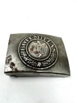 ww2 german army steel buckle marked ES 40L