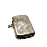 Antique silver vesta case