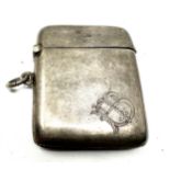 Antique silver vesta case