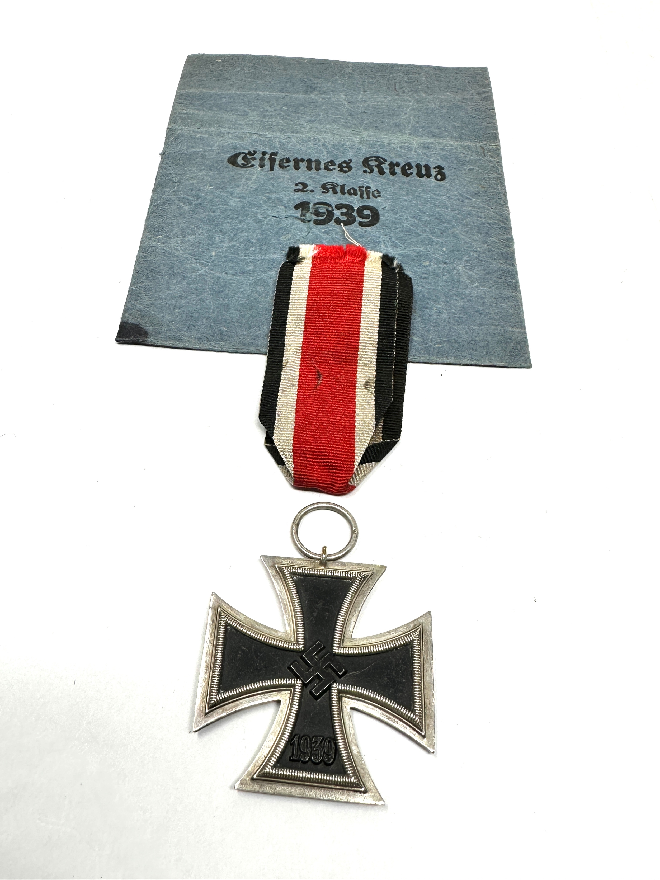ww2 german iron cross 2nd class & paper packet ring stamp No 4