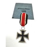 ww2 german iron cross 2nd class & paper packet ring stamp No 4