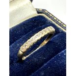 9ct gold diamond ring (1.2g)