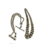 2 X .Silver Watch Chains (98g)