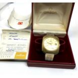 Omega de ville gents vintage gold plated wristwatch automatic the watch is ticking complete with box