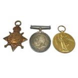 ww1 trio medals to 1646 pte f.h bevon east kent reg