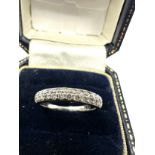 9ct white gold diamond ring (3g)