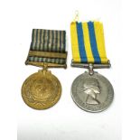 ER.11 Korea medal pair to 22448985 pte w.williams welsh reg