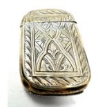 antique silver vesta case