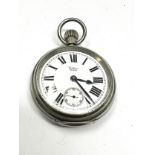 Waltham LSWR Railway open face pocket watch the watch is ticking