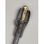 French Chassepot bayonet dated 1873 complete with frog