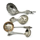 Dutch silver spoons inc tea caddy shifter spoons etc