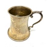 Antique silver mug birmingham silver hallmarks weight 100g