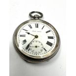 George Parsons silver open face pocket watch the watch is ticking