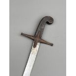 19th century Mameluke shamshir type sword probably for an indian officer horn grip blade length