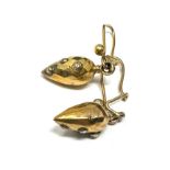 9ct gold victorian drop earrings -missing detail