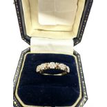 9ct gold diamond dress ring (1.8g)