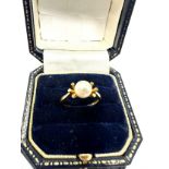 9ct gold pearl ring (2.3g)