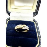 9ct gold diamond ring 1.4g