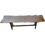 Vintage pine driftwood bench 17 inches tall 48 inches long 12 inches wide