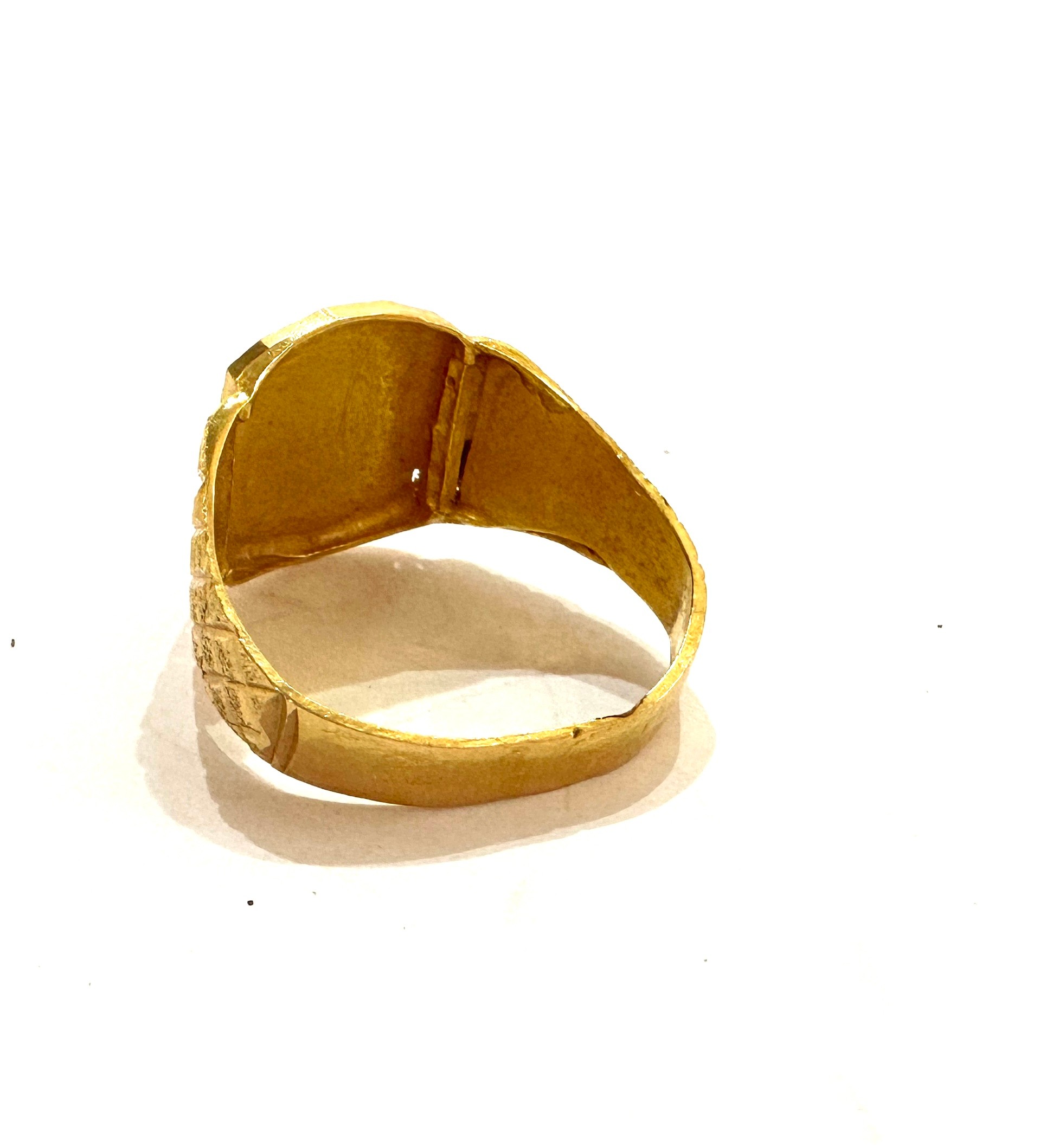 High carat old unmarked ring, total weight 5.3grams - Image 3 of 5