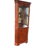 White newton mahogany corner cabinet, Width 29 inches, Height 71 inches