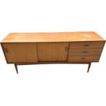 Mid century teak austin suite sideboard, measures approximately 33 inches tall 72 inches wide 19