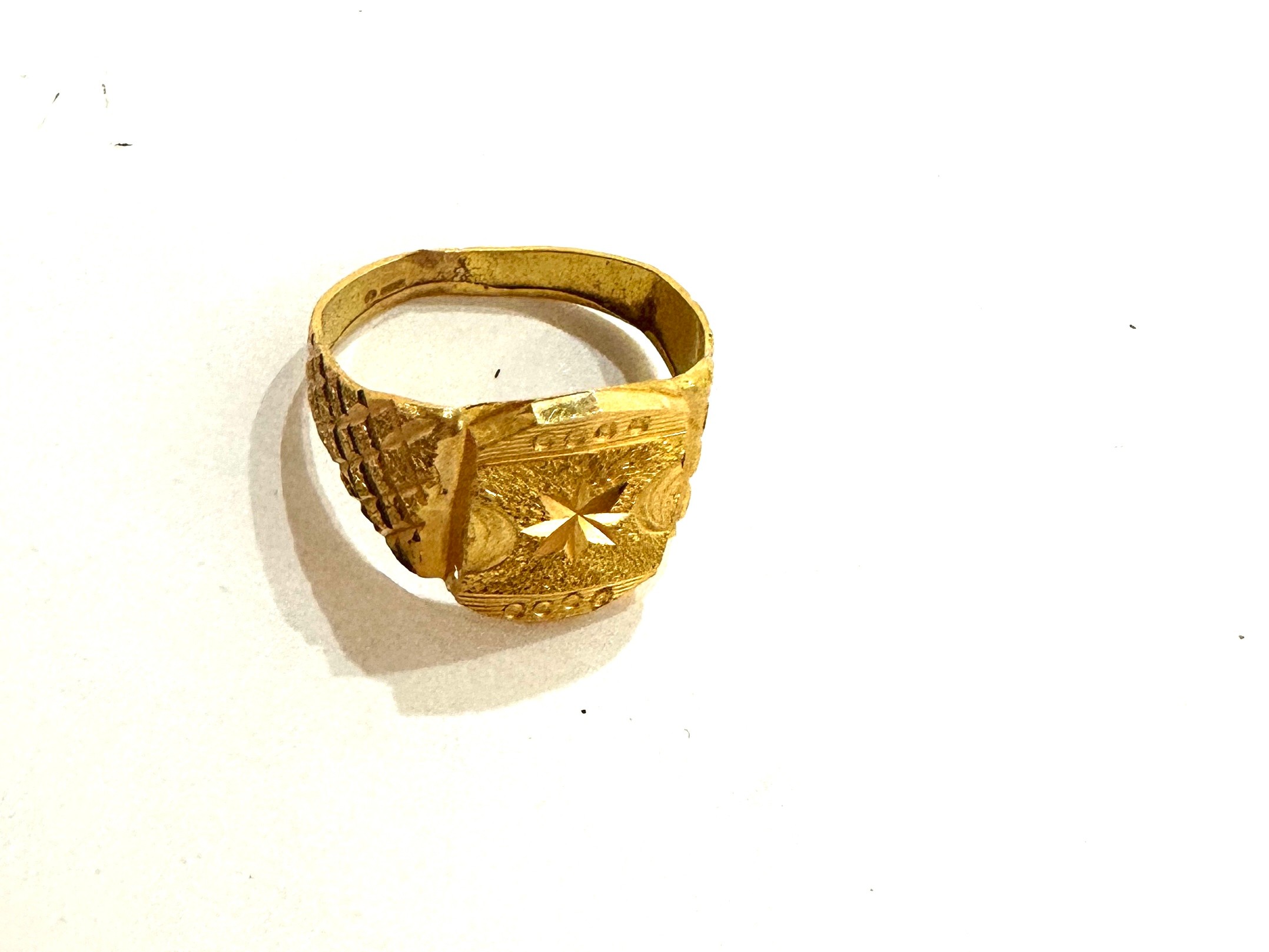 High carat old unmarked ring, total weight 5.3grams - Image 5 of 5
