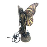Art deco stye fairy lamp total height 40cm