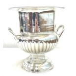 Silver plated wine cooler