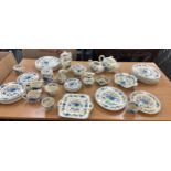 Large selection of Masons Regency pottery to include tea pots, gravy boats, plates etc